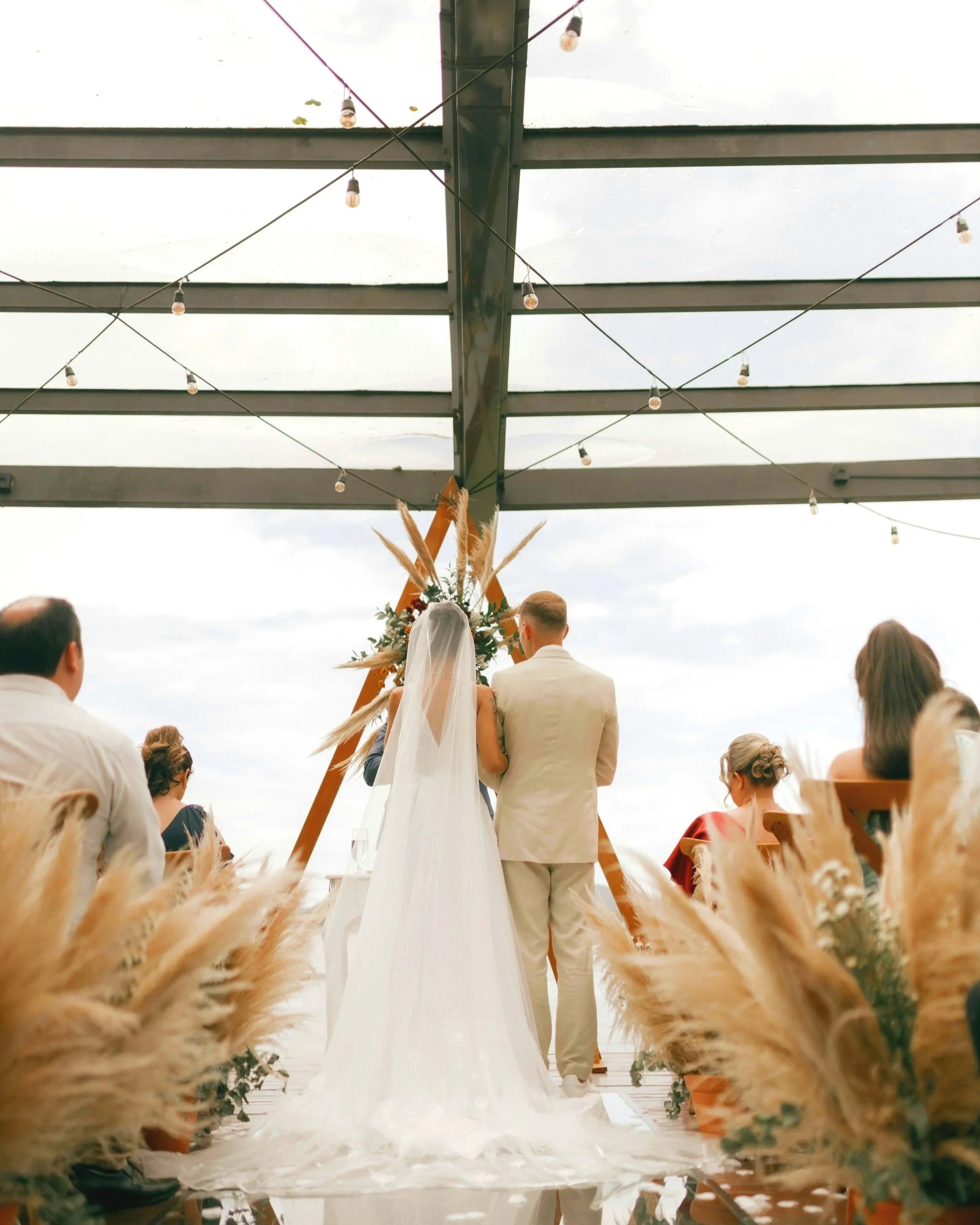 Wedding catering setup