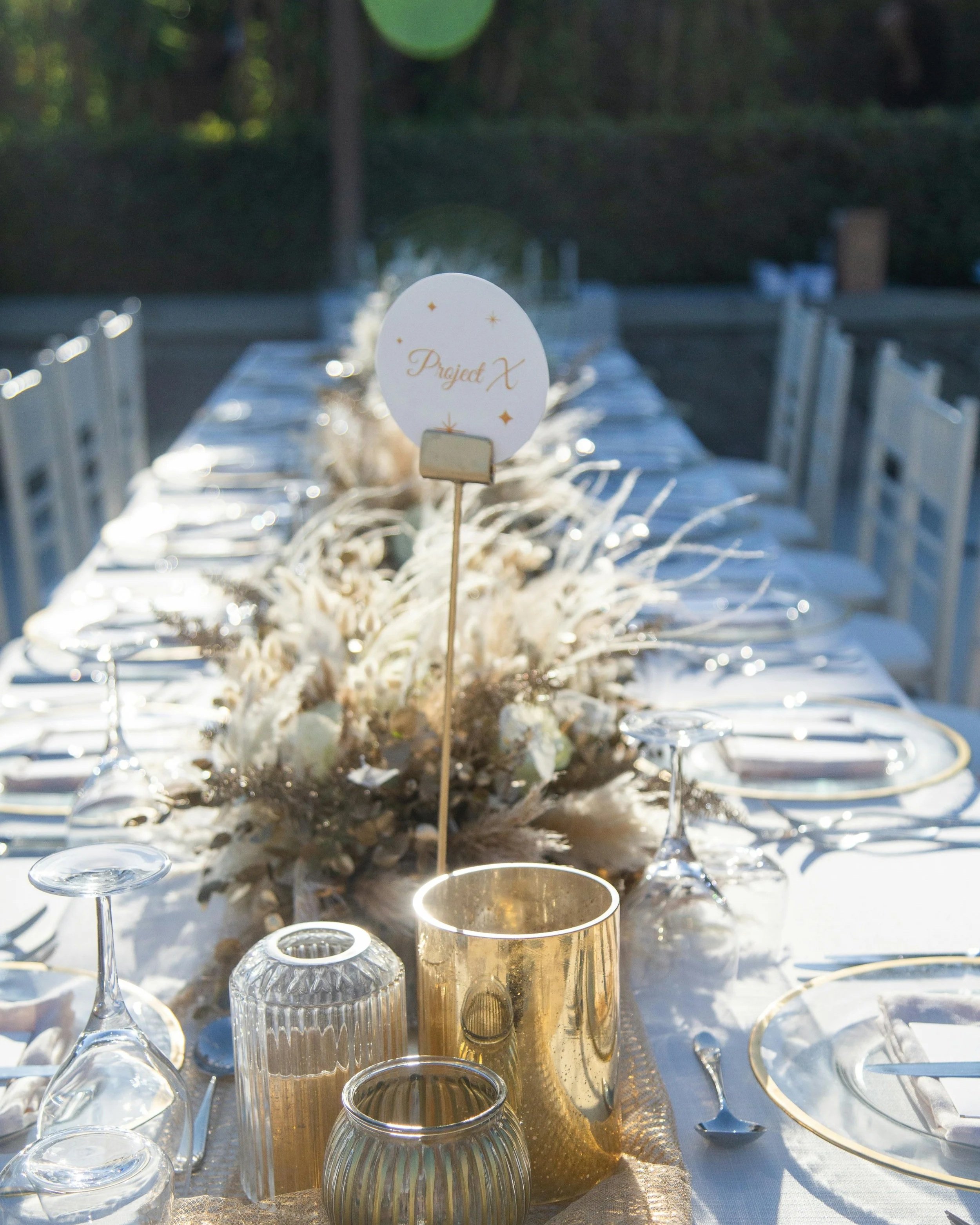 Wedding reception dining