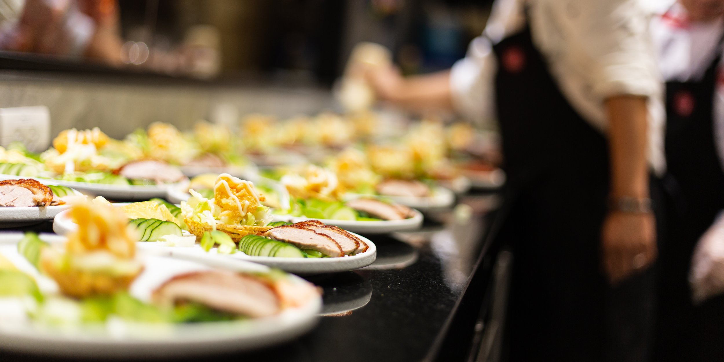 Cena Catering plated dishes